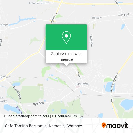 Mapa Cafe Tamina Bartłomiej Kołodziej