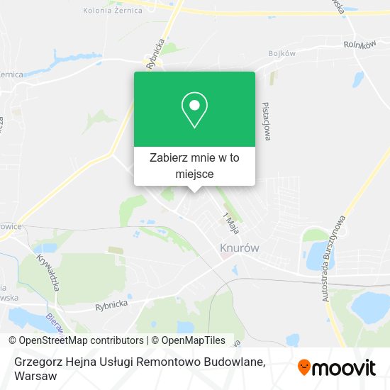 Mapa Grzegorz Hejna Usługi Remontowo Budowlane