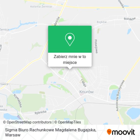 Mapa Sigma Biuro Rachunkowe Magdalena Bugajska