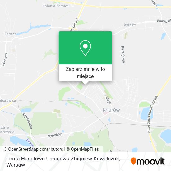 Mapa Firma Handlowo Usługowa Zbigniew Kowalczuk