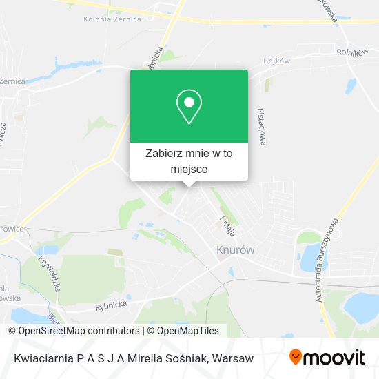 Mapa Kwiaciarnia P A S J A Mirella Sośniak