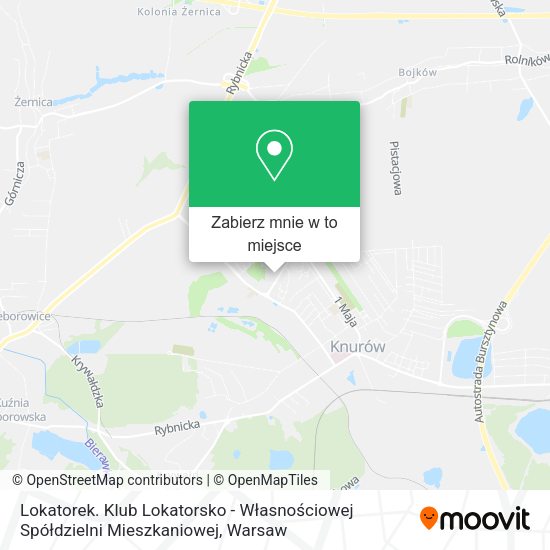 Mapa Lokatorek. Klub Lokatorsko - Własnościowej Spółdzielni Mieszkaniowej