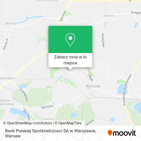 Mapa Bank Polskiej Spoldzielczosci SA w Warszawie