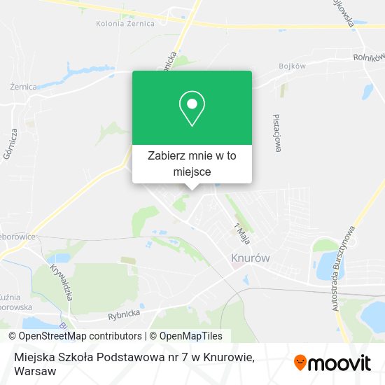 Mapa Miejska Szkoła Podstawowa nr 7 w Knurowie