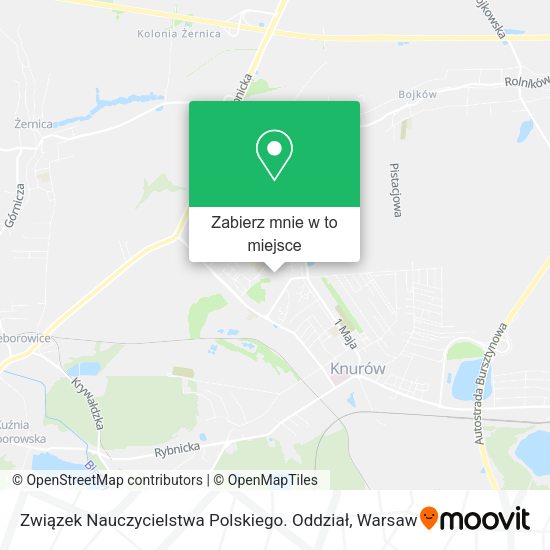 Mapa Związek Nauczycielstwa Polskiego. Oddział