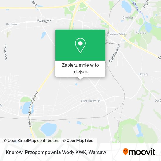 Mapa Knurów. Przepompownia Wody KWK