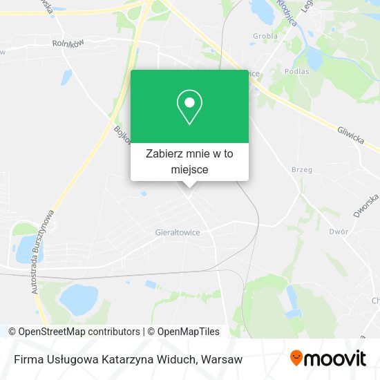 Mapa Firma Usługowa Katarzyna Widuch