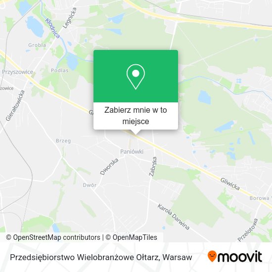 Mapa Przedsiębiorstwo Wielobranżowe Ołtarz