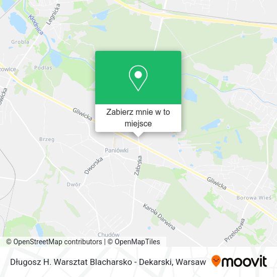 Mapa Długosz H. Warsztat Blacharsko - Dekarski