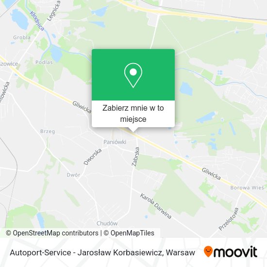 Mapa Autoport-Service - Jarosław Korbasiewicz