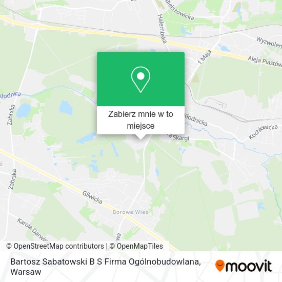 Mapa Bartosz Sabatowski B S Firma Ogólnobudowlana