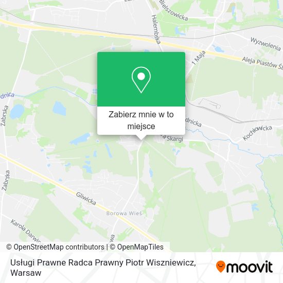 Mapa Usługi Prawne Radca Prawny Piotr Wiszniewicz