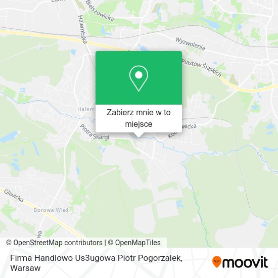 Mapa Firma Handlowo Us3ugowa Piotr Pogorzalek