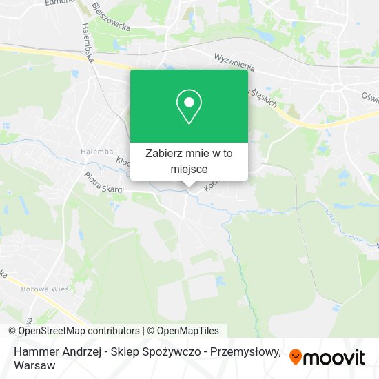 Mapa Hammer Andrzej - Sklep Spożywczo - Przemysłowy