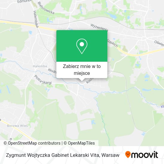 Mapa Zygmunt Wojtyczka Gabinet Lekarski Vita