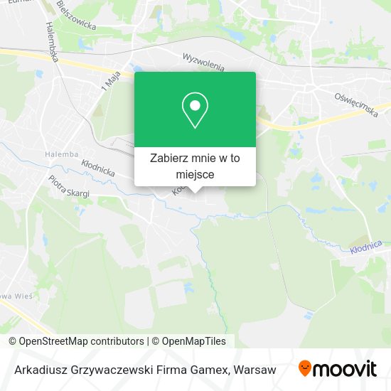 Mapa Arkadiusz Grzywaczewski Firma Gamex