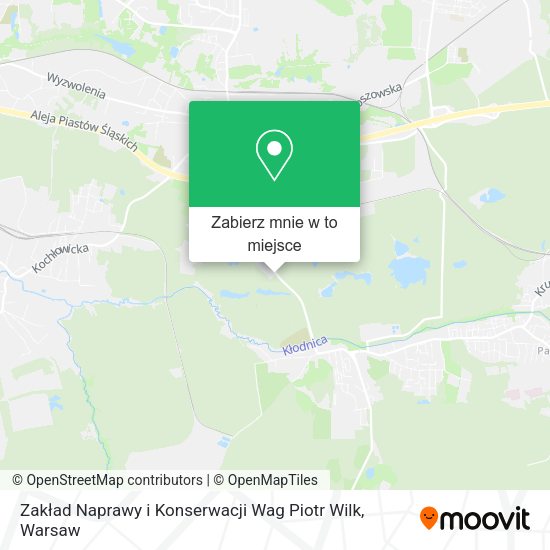 Mapa Zakład Naprawy i Konserwacji Wag Piotr Wilk