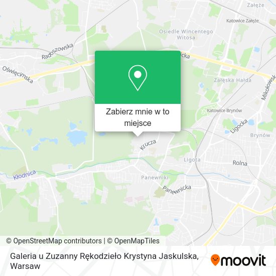 Mapa Galeria u Zuzanny Rękodzieło Krystyna Jaskulska