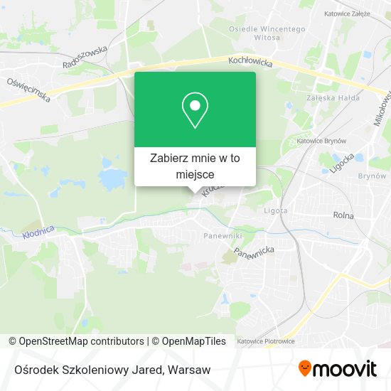 Mapa Ośrodek Szkoleniowy Jared