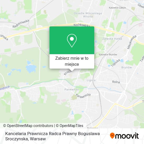 Mapa Kancelaria Prawnicza Radca Prawny Boguslawa Sroczynska