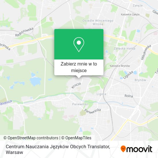 Mapa Centrum Nauczania Języków Obcych Translator