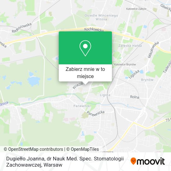 Mapa Dugiełło Joanna, dr Nauk Med. Spec. Stomatologii Zachowawczej