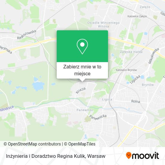 Mapa Inżynieria i Doradztwo Regina Kulik