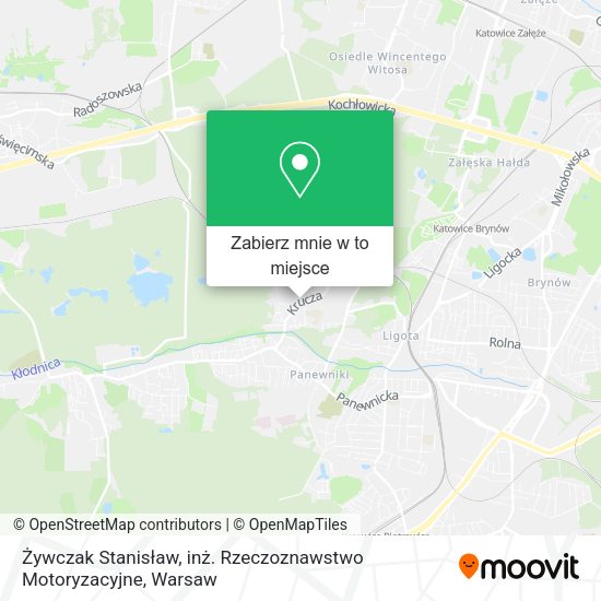 Mapa Żywczak Stanisław, inż. Rzeczoznawstwo Motoryzacyjne