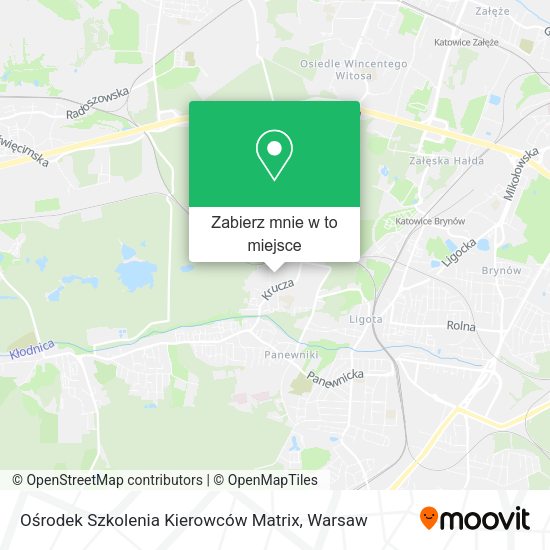 Mapa Ośrodek Szkolenia Kierowców Matrix