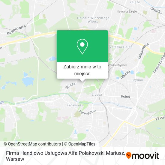 Mapa Firma Handlowo Usługowa Alfa Polakowski Mariusz