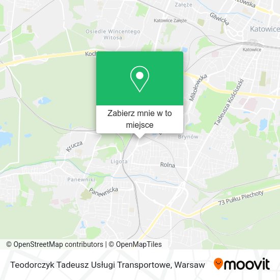 Mapa Teodorczyk Tadeusz Usługi Transportowe