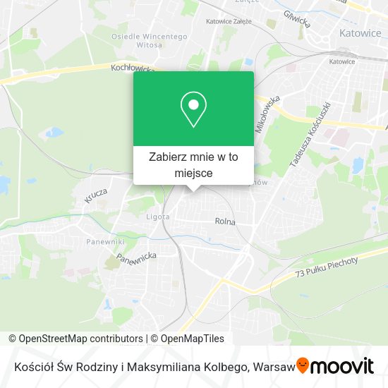 Mapa Kościół Św Rodziny i Maksymiliana Kolbego