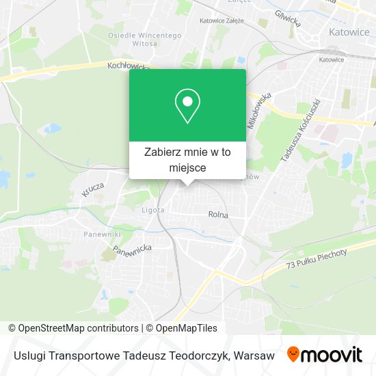 Mapa Uslugi Transportowe Tadeusz Teodorczyk