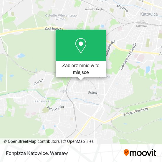 Mapa Fonpizza Katowice