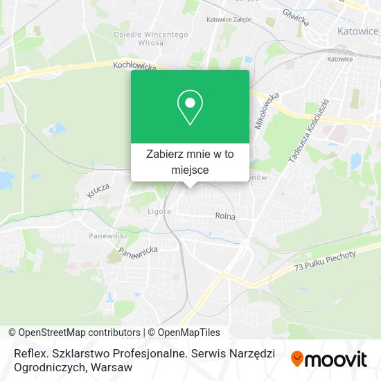 Mapa Reflex. Szklarstwo Profesjonalne. Serwis Narzędzi Ogrodniczych