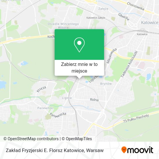 Mapa Zakład Fryzjerski E. Florsz Katowice