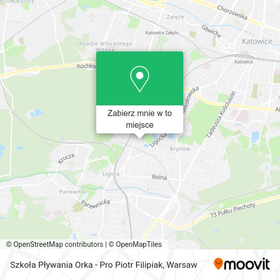 Mapa Szkoła Pływania Orka - Pro Piotr Filipiak