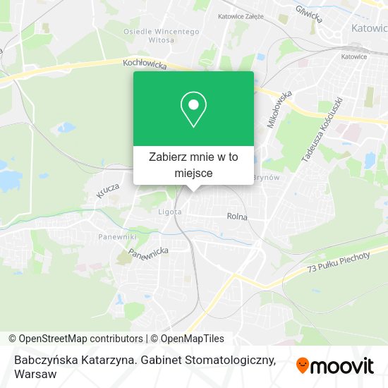 Mapa Babczyńska Katarzyna. Gabinet Stomatologiczny