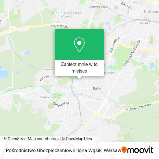 Mapa Pośrednictwo Ubezpieczeniowe Ilona Wąsik