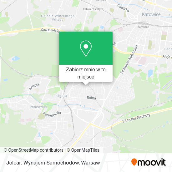 Mapa Jolcar. Wynajem Samochodów