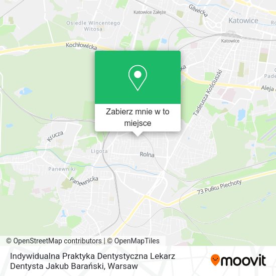 Mapa Indywidualna Praktyka Dentystyczna Lekarz Dentysta Jakub Barański