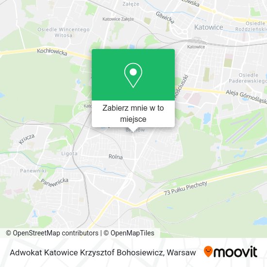 Mapa Adwokat Katowice Krzysztof Bohosiewicz