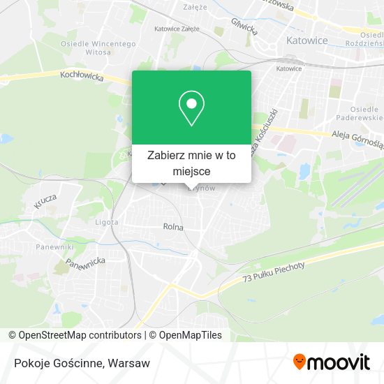 Mapa Pokoje Gościnne