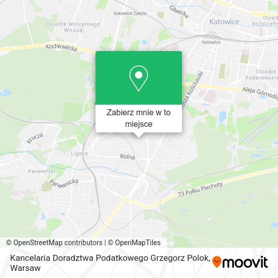 Mapa Kancelaria Doradztwa Podatkowego Grzegorz Polok