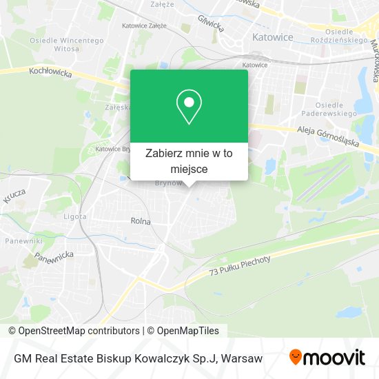 Mapa GM Real Estate Biskup Kowalczyk Sp.J