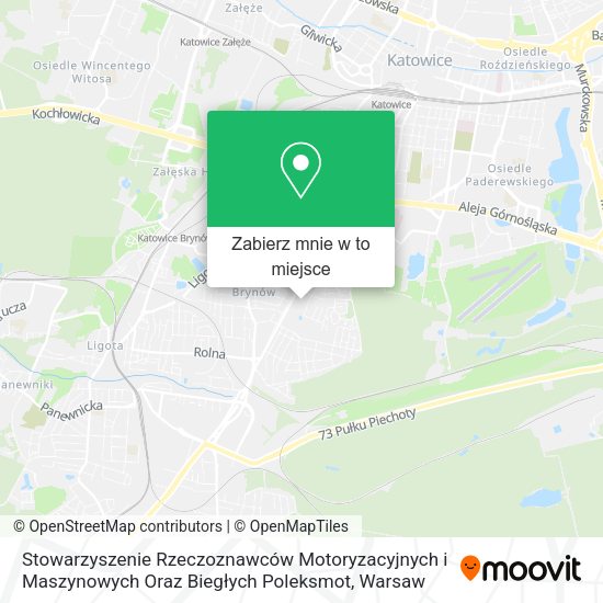 Mapa Stowarzyszenie Rzeczoznawców Motoryzacyjnych i Maszynowych Oraz Biegłych Poleksmot