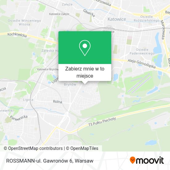 Mapa ROSSMANN-ul. Gawronów 6