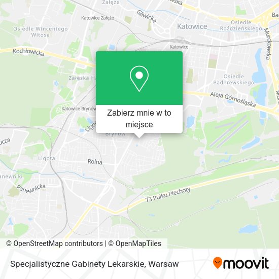 Mapa Specjalistyczne Gabinety Lekarskie