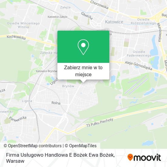 Mapa Firma Usługowo Handlowa E Bożek Ewa Bożek