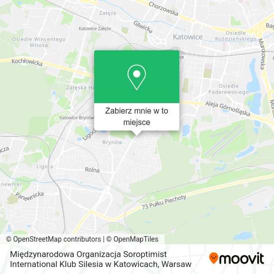 Mapa Międzynarodowa Organizacja Soroptimist International Klub Silesia w Katowicach